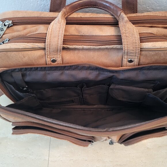 Leather Briefcase/Laptop Bag - Picture 2 of 5